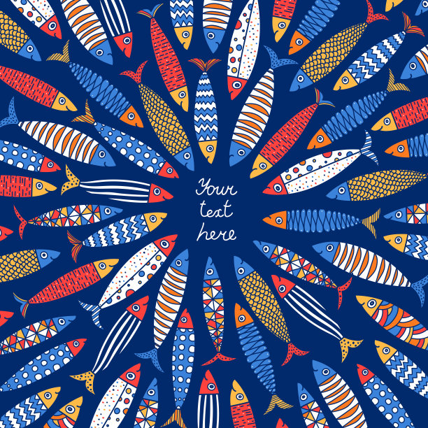 可爱的沙丁鱼。图片下载