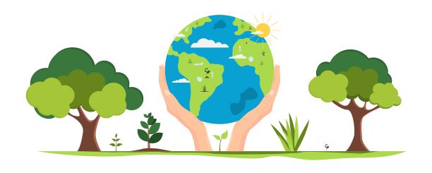 生态。拯救地球。人们生活在一个生态系统中。节约环保的生活。向量。图片下载