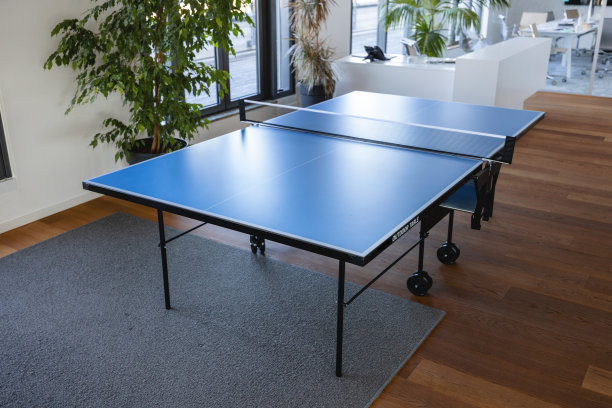 乒乓球桌在办公室图片下载