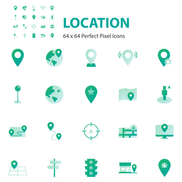 设置位置图标，地图，方向，GPS图片下载