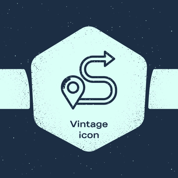 垃圾线路线图标图标孤立的蓝色图片下载