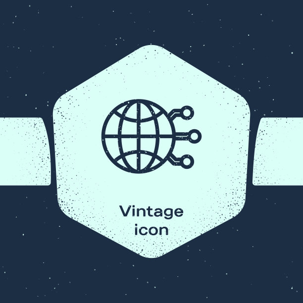 Grunge线全球科技或社交网络图片下载