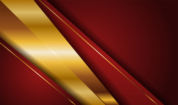 深红色和金色抽象背景豪华浅金色线条模板溢价设计。为封面杂志、海报、宣传单、邀请函等制作精美的纸元素装饰插图图片下载