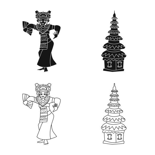 孤立对象和旅行符号集图片下载