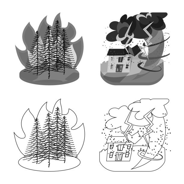 天气和遇险图标图片下载