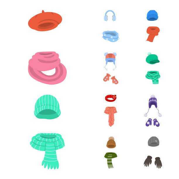 设计头饰和时尚标志套图片下载