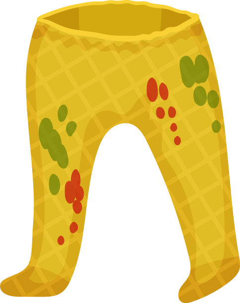 脏兮兮的黄色连体裤图片下载