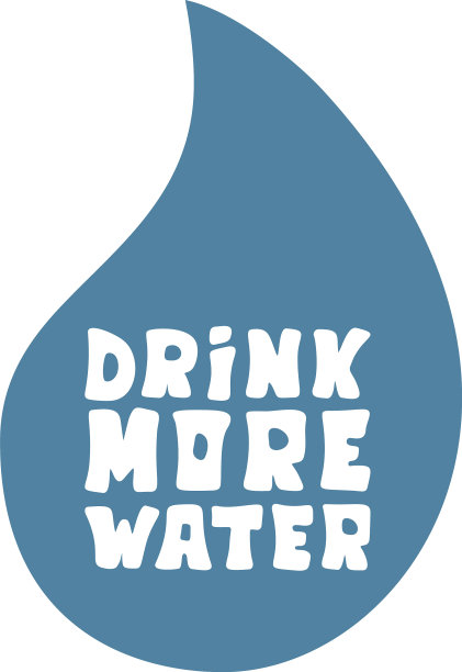 喝水涂鸦手绘图片下载