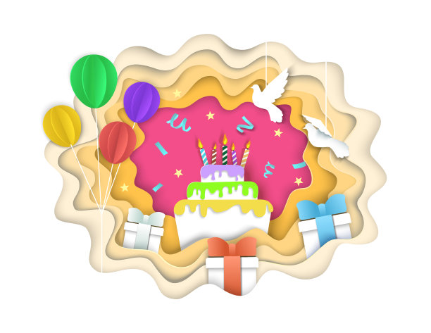 生日快乐作文剪纸图片下载