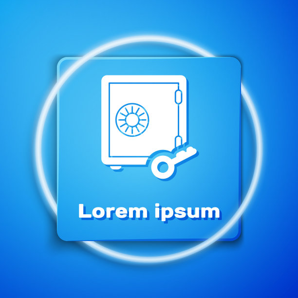 蓝色上孤立的白色前列腺图标图片下载