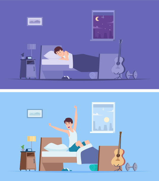 起床的男人快乐，早上睡觉的男人快乐图片下载