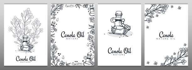 设置油菜籽和菜籽油横幅自然图片下载