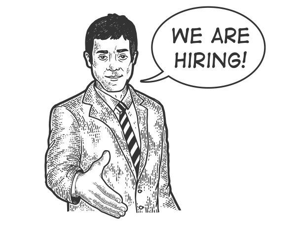 商人伸出手进行握手素描图片下载