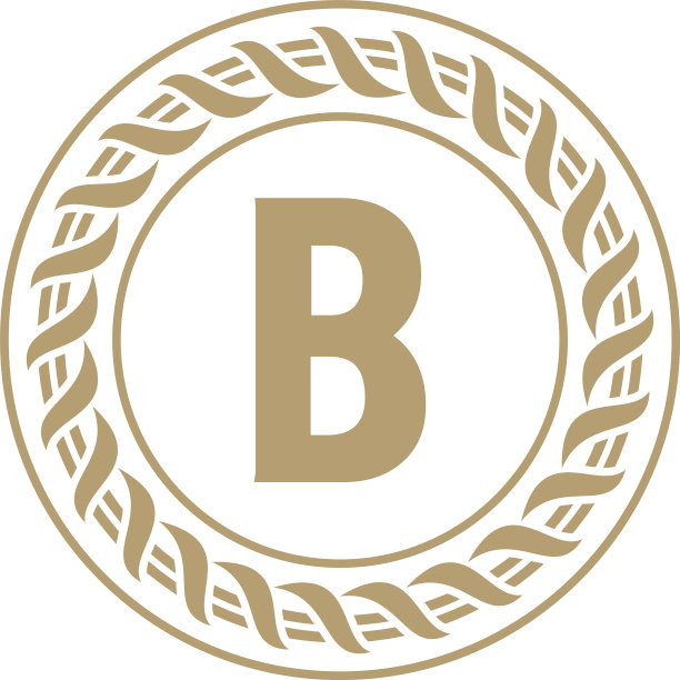 圆形字母B logo模板图片下载