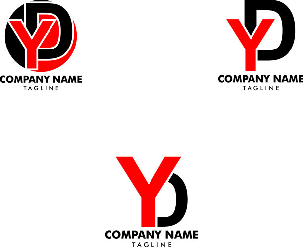 YD首字母logo模板设计图片下载