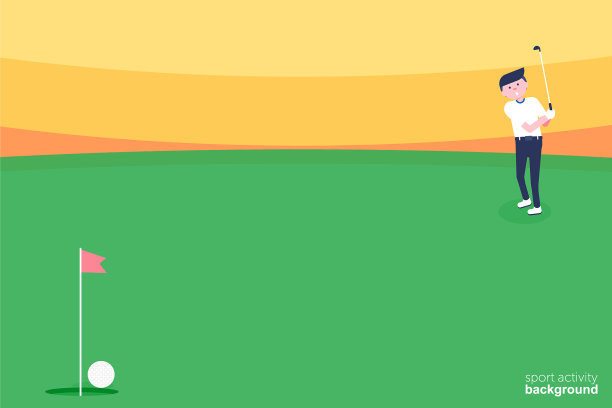 高尔夫球比赛海报平面设计图片下载