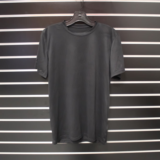 黑色圆领t恤图片下载