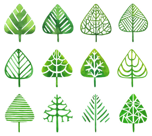 水彩树的设置图片下载