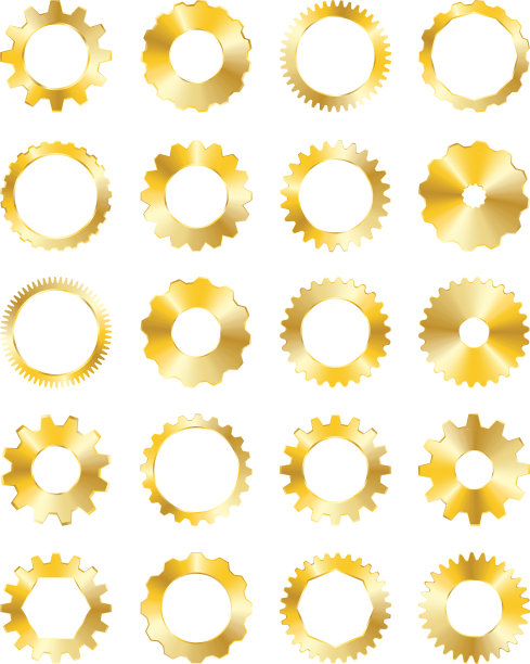 金色齿轮图片下载