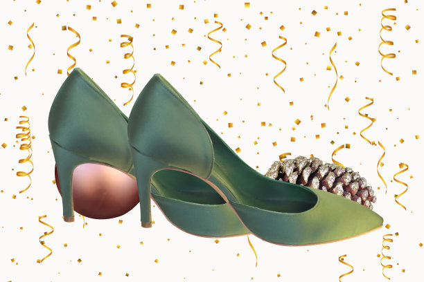 女人的鞋子颜色绿色礼仪-图片下载