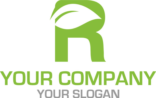 R叶标志设计图片下载