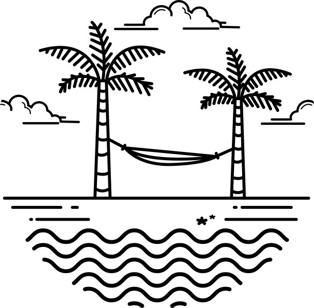 简单的海滩设计图片下载