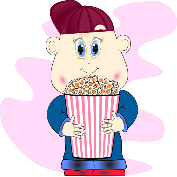 爆米花男孩卡通图片下载
