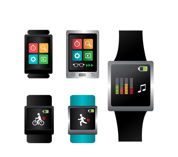 捆绑智能手表和设置图标图片下载