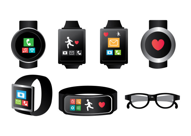 捆绑智能手表和设置图标图片下载