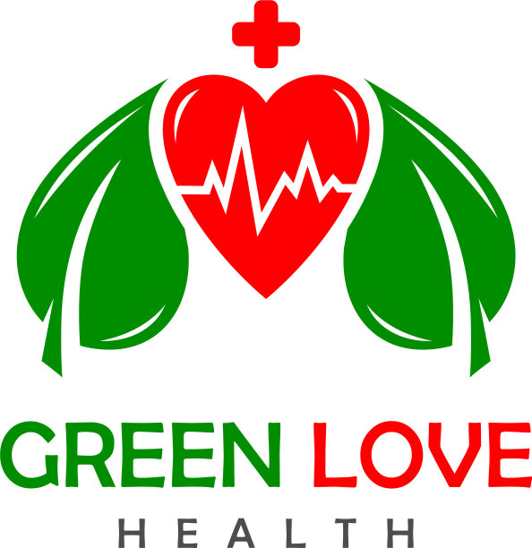 绿色爱健康标志图片下载