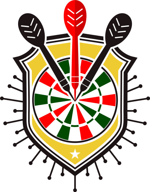 暗板射箭盾标志图片下载