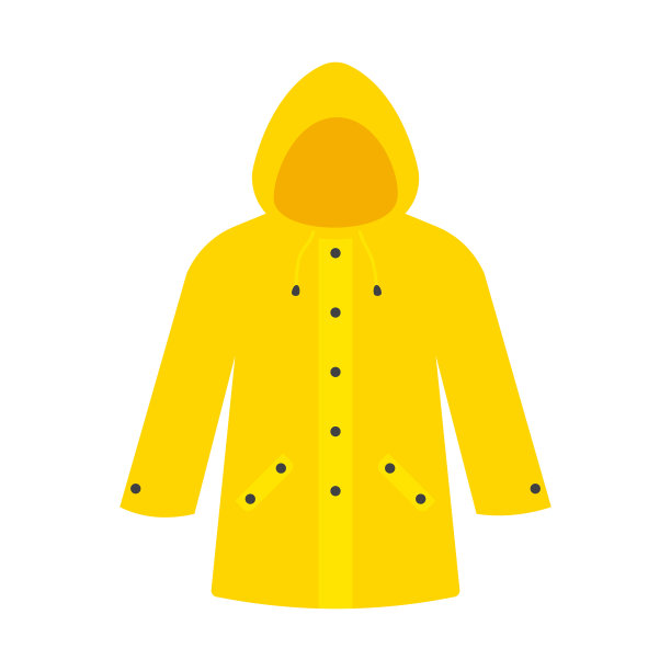 黄色雨衣防水服图片下载