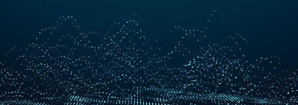 发光离焦粒子的技术背景。大数据。数字的背景。3 d图片下载