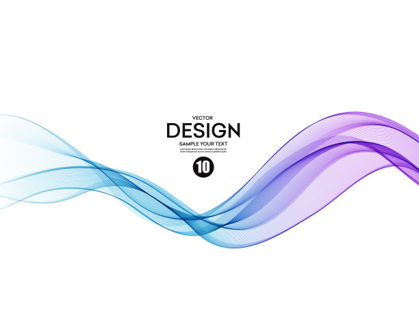 摘要彩色背景色波图片下载