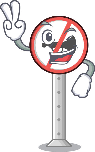 两只手指，没有吉祥物形状的喇叭图片下载