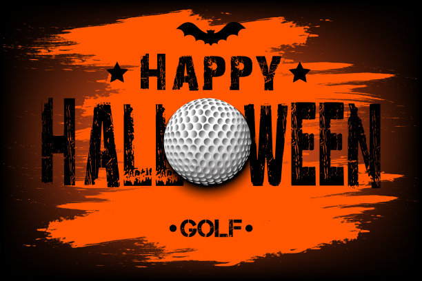 万圣节快乐，高尔夫球图片下载