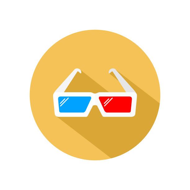 3d眼镜图标观看电影和电影图片下载