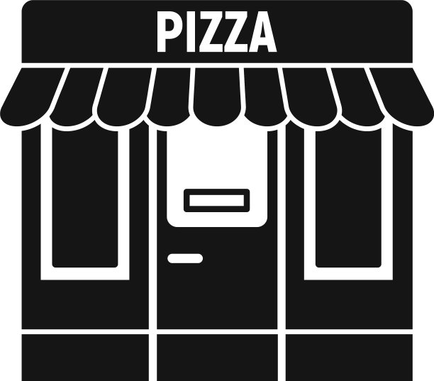 披萨街店的图标风格简单图片下载