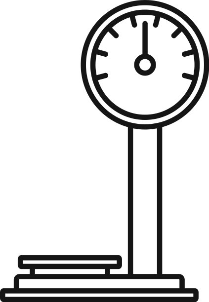 市场重量秤图标轮廓风格图片下载