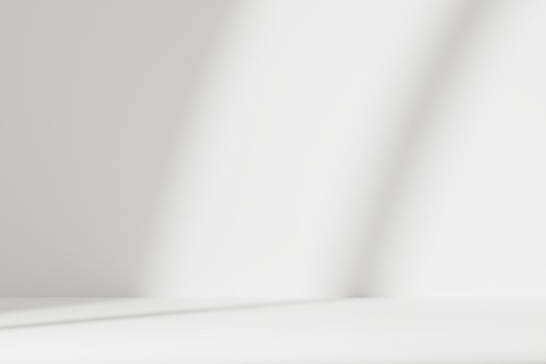 有阳光阴影的空工作室或房间。产品展示的最小场景背景。3 d渲染。图片下载