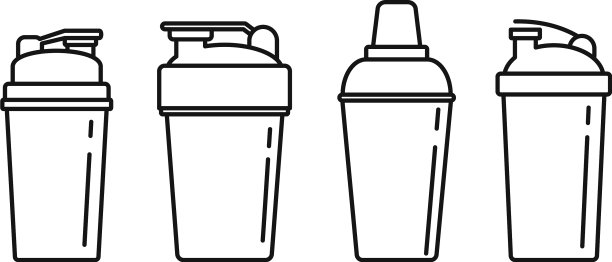 摇杯图标设置轮廓风格图片下载