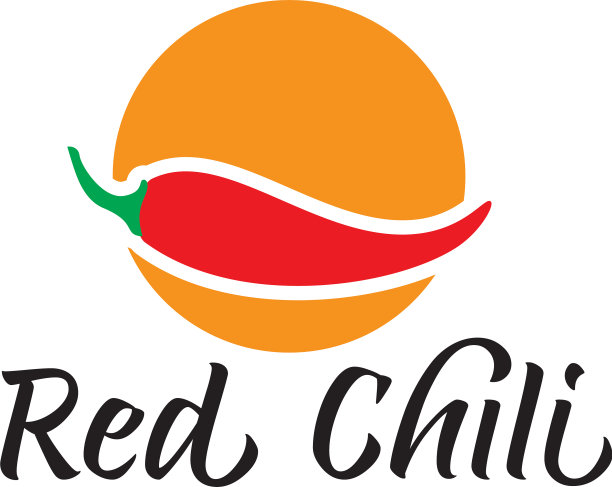 优雅的标志设计概念与红辣椒图标图片下载