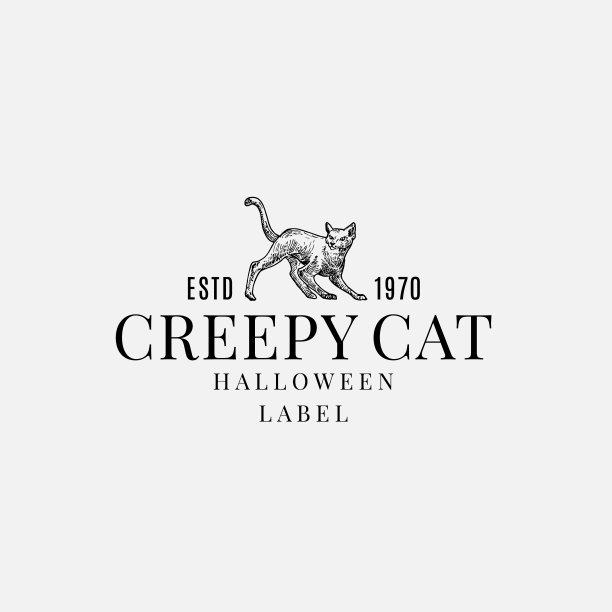 优质万圣节标志或标签模板图片下载