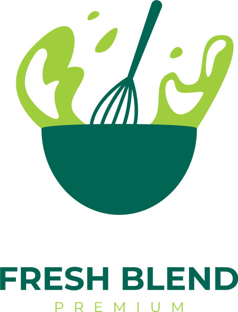 新鲜混合沙拉冰沙绿色健康标志图片下载