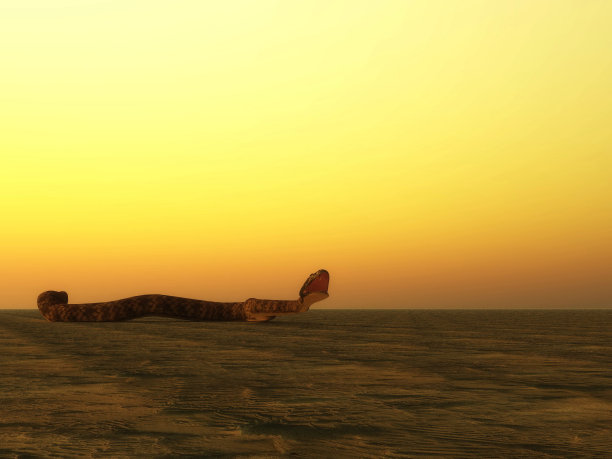 蛇试图咬人- 3D渲染图片下载