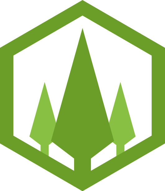 雪松树平面设计模板隔离图片下载