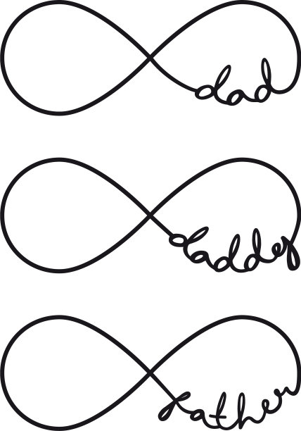 爸爸，爸爸，爸爸，无限的符号，重复图片下载