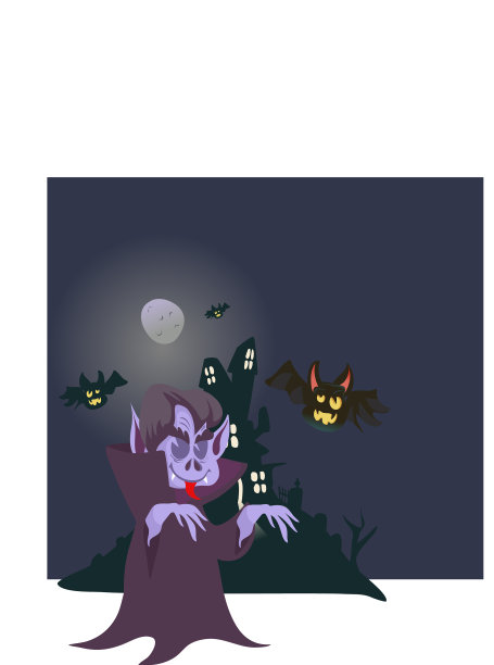 吸血鬼万圣节背景图片下载