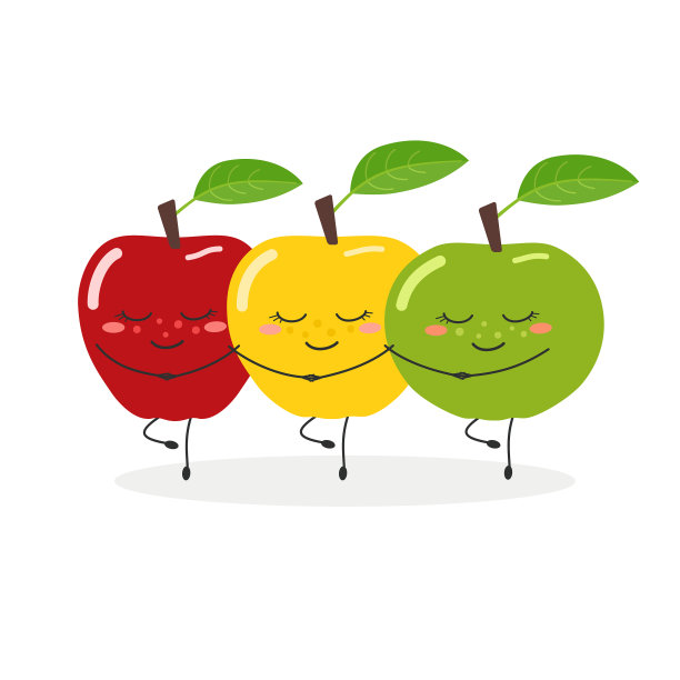 有趣的苹果跳舞天鹅湖图片下载