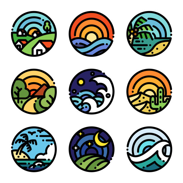 风景线艺术色彩图片下载